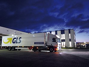 GLS Lkw bei Depot 