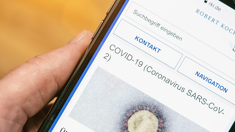 RKI auf Smartphone