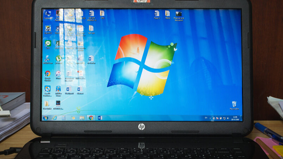 Laptop mit Windows 7