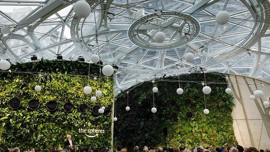 Amazon Spheres von innen