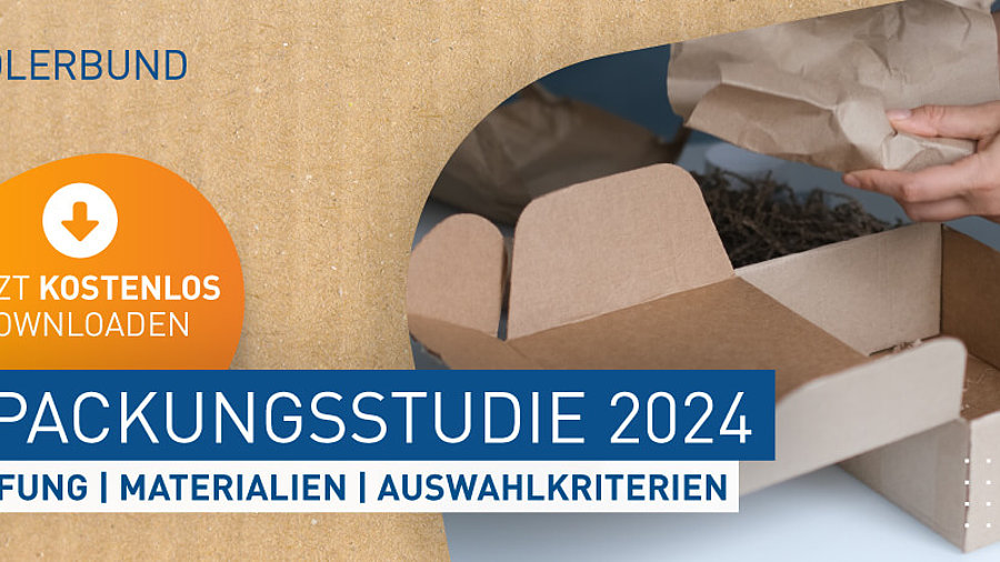 Die H&auml;ndlerbund-Verpackungsstudie gibt Einblicke in die Bedarfe und Probleme von H&auml;ndlern beim Verpackungskauf