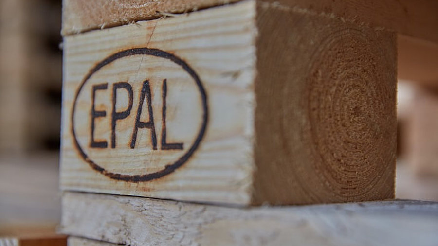 EPAL Logo auf Europalette