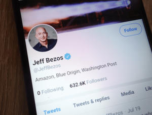 Social-Media-Auftritt von Jeff Bezos