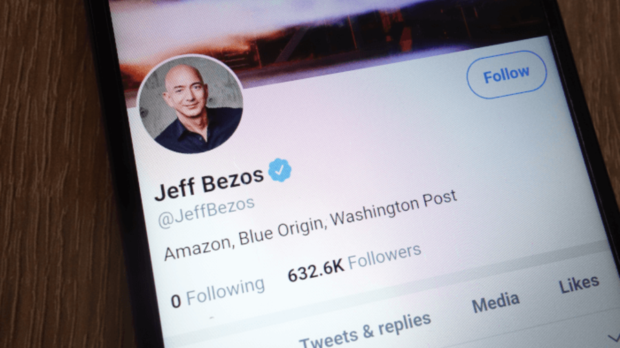 Social-Media-Auftritt von Jeff Bezos