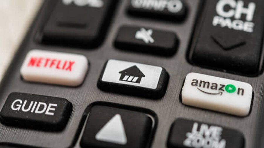 Fernbedienung mit Netflix und Amazon