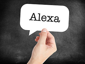 Sprechblase Alexa