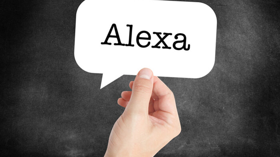 Sprechblase Alexa