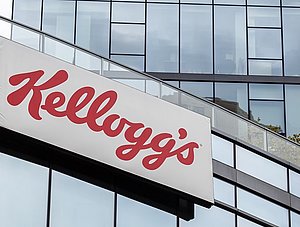 Kellogg's-Logo an Geb&auml;ude