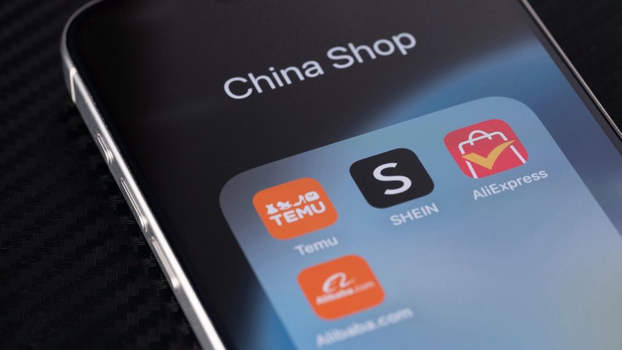 Apps von Temu, AliExpress und Shein auf Smartphone