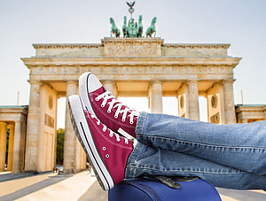 Jeans vor Brandenburger Tor