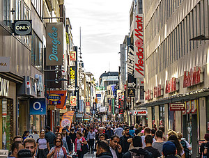 Schildergasse in der K&ouml;lner Innenstadt