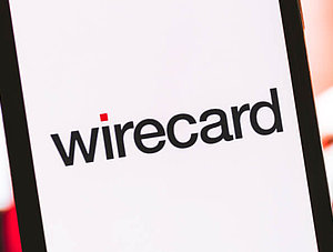 Wirecard-Logo auf einem Smartphone