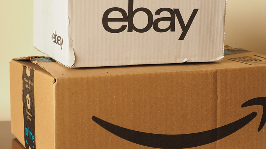 Kartons Ebay und Amazon