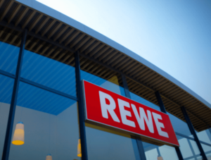 Rewe Schriftzug