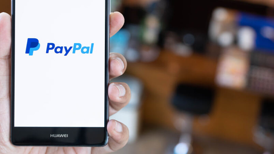 PayPal-Logo auf einem Smartphone