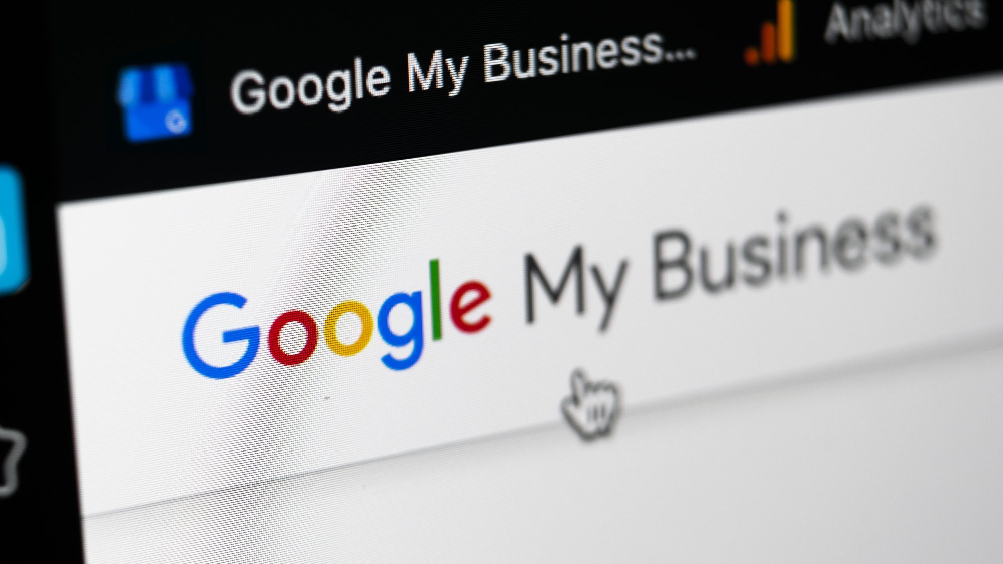 Browser zeigt Google My Business