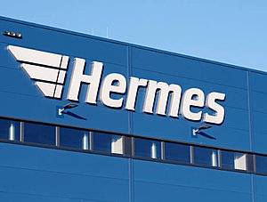 Hermes Logo Gebäude