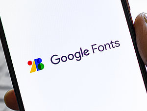 Google Fonts auf einem Smartphone