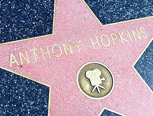 Anthony Hopkins auf dem Walk of Fame