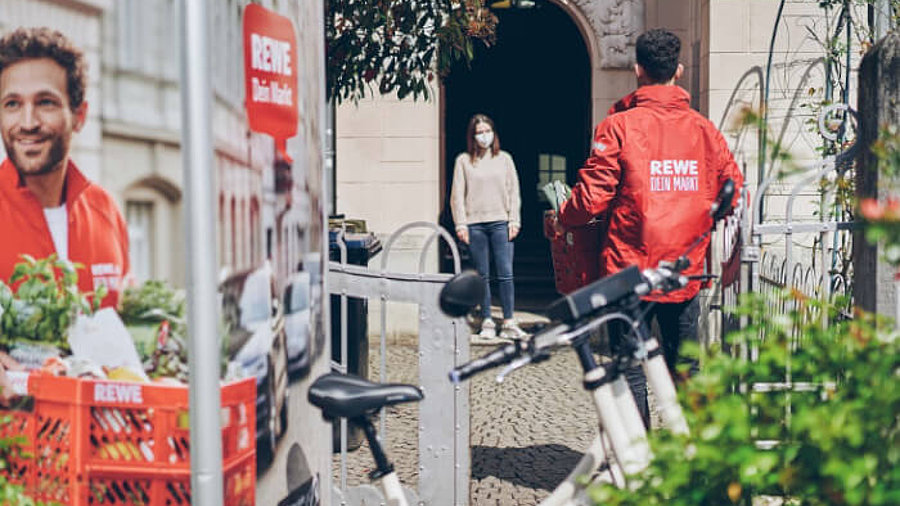 Rewe Lieferung Lastenrad