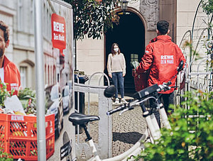 Rewe Lieferung Lastenrad