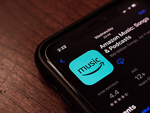 Amazon Prime Music auf einem Smartphone