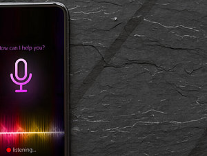Sprachassistent auf Smartphone