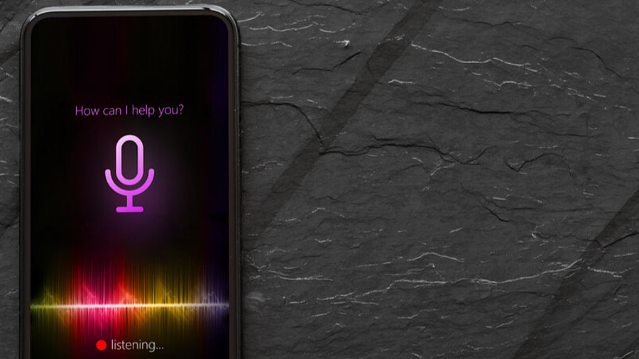 Sprachassistent auf Smartphone