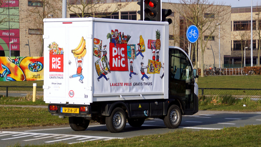 Picnic Zusteller in den Niederlanden