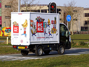 Picnic Zusteller in den Niederlanden