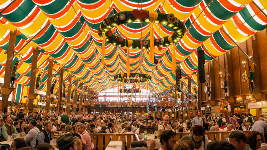 Festzelt auf dem M&uuml;nchner Oktoberfest