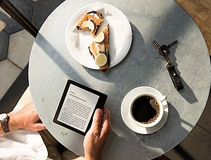 Kindle Oasis von Amazon im Einsatz