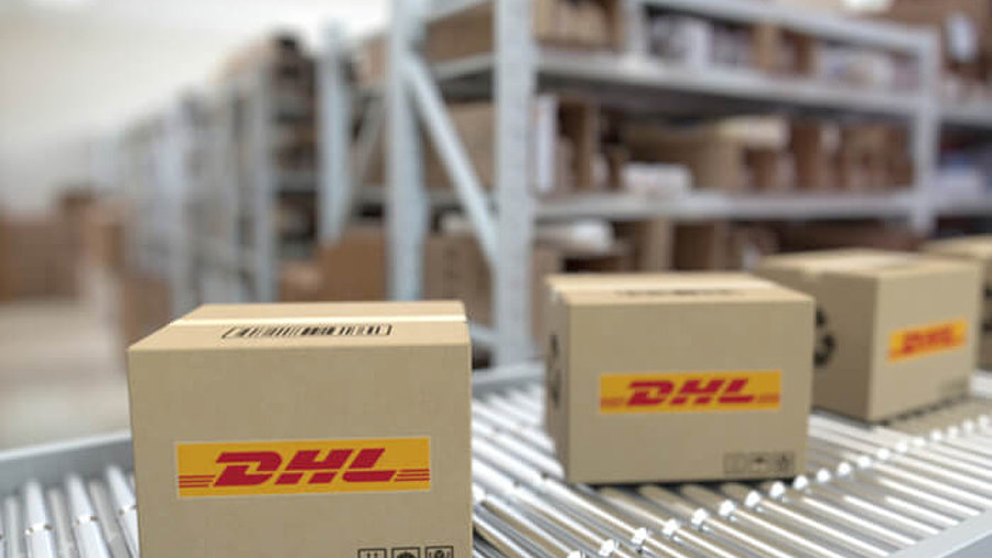 DHL Pakete Fördreband