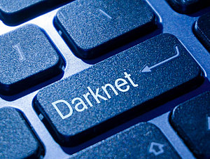 Tastatur mit Darknet-Taste