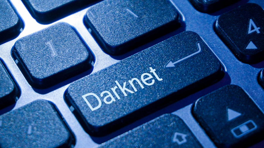 Tastatur mit Darknet-Taste