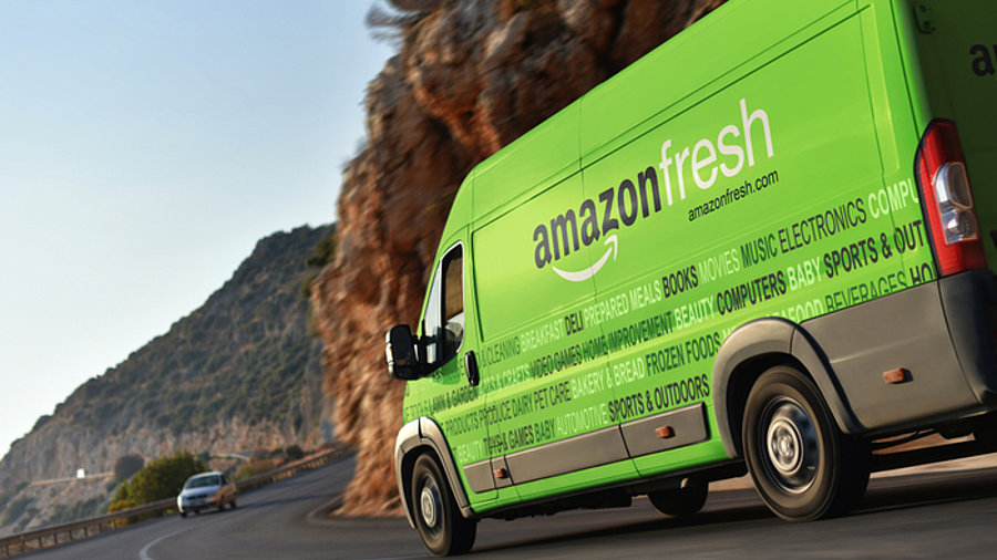 Amazon Fresh Liefertruck