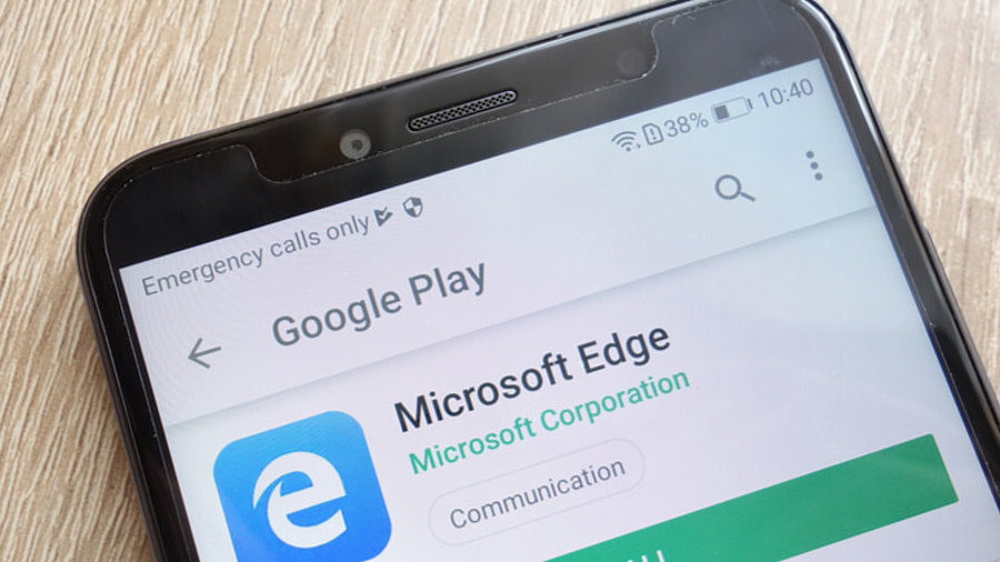 Microsoft Edge im Google Play Store