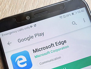 Microsoft Edge im Google Play Store