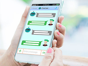 Chatbot auf Smartphone