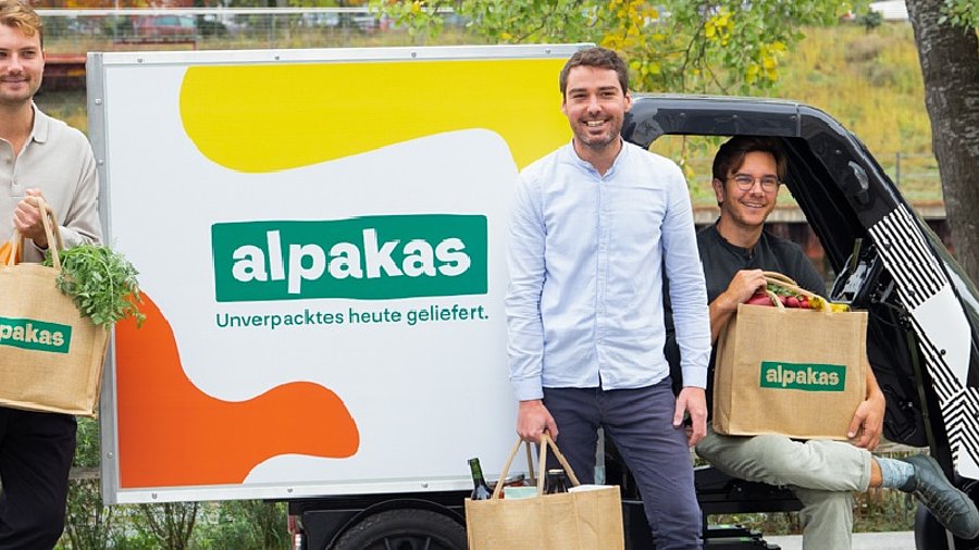 Alpakas-Gr&uuml;nder Tomy Eitner, Antony Roczek und Simon Chorzelski