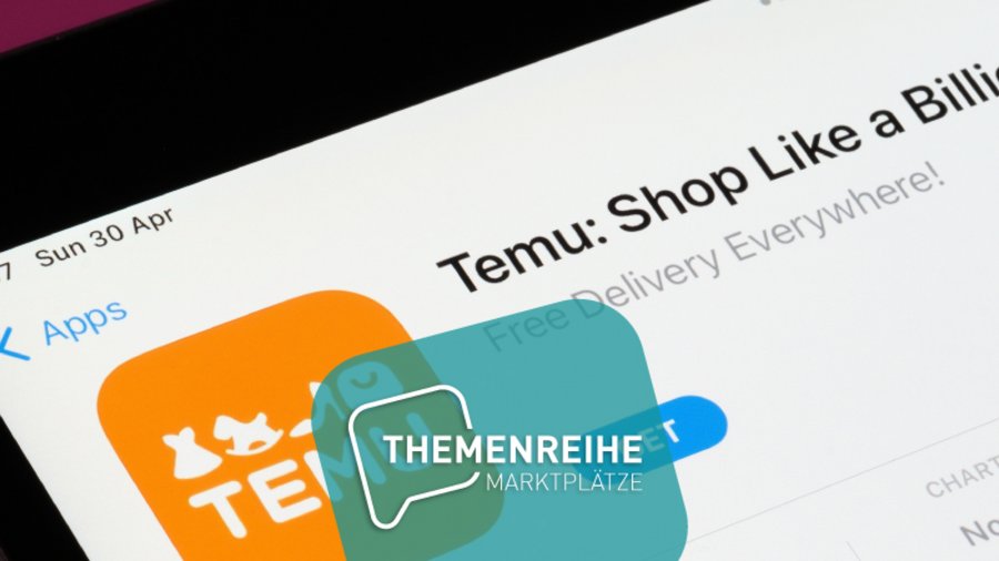 Temu-App auf Smartphone