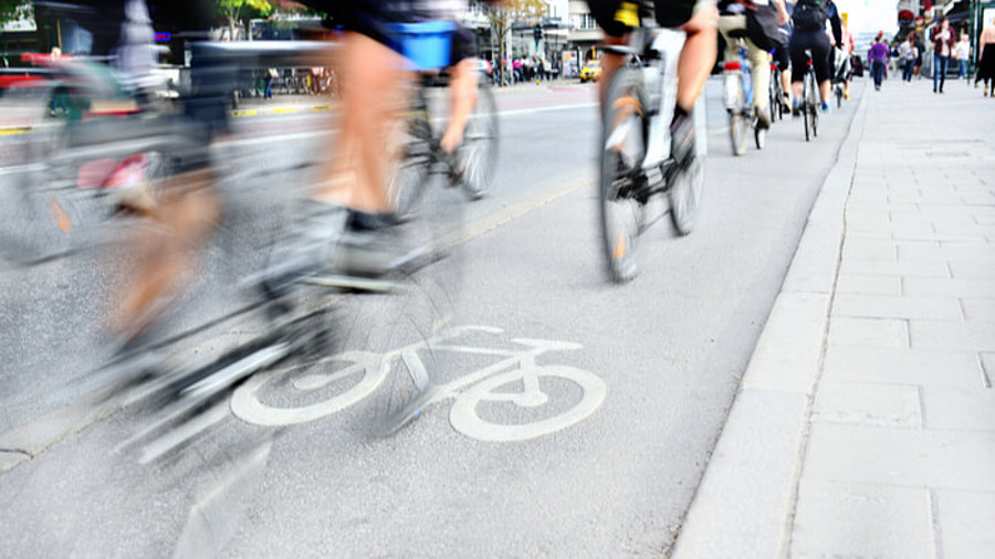 Radfahrer Verkehr