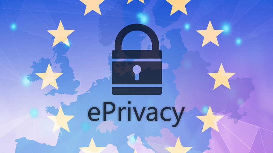 Europasterne um E-Privacy-Schriftzug