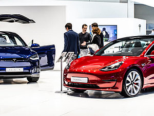 Tesla-Showroom in Belgien