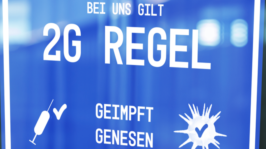 Schild 2G-Regel