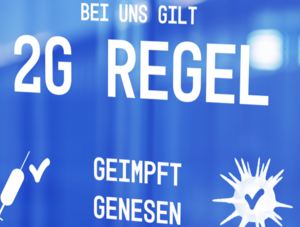 Schild 2G-Regel