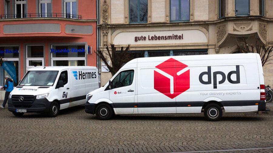 Hermes und DPD in selber Straße