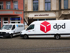 Hermes und DPD in selber Straße