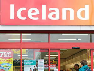 Filiale des britischen Lebensmitteleinzelh&auml;ndlers Iceland Foods