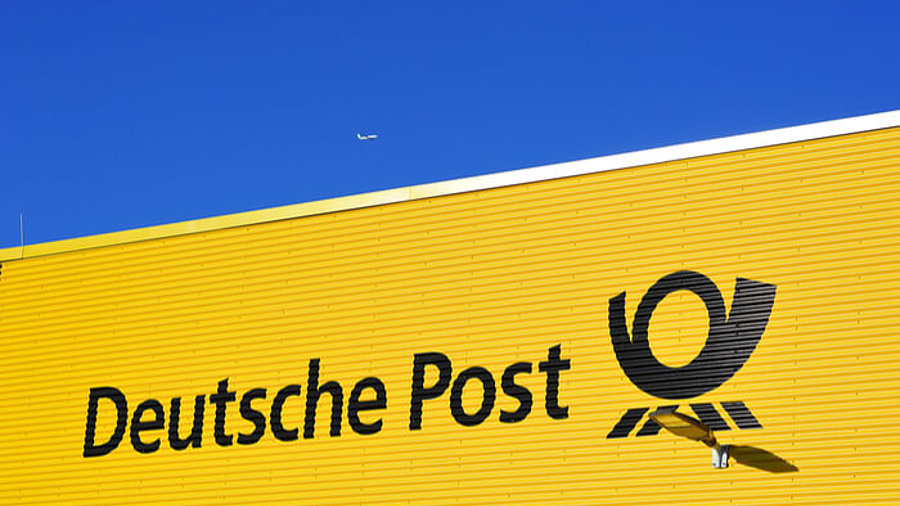 Schriftzug Deutsche Post